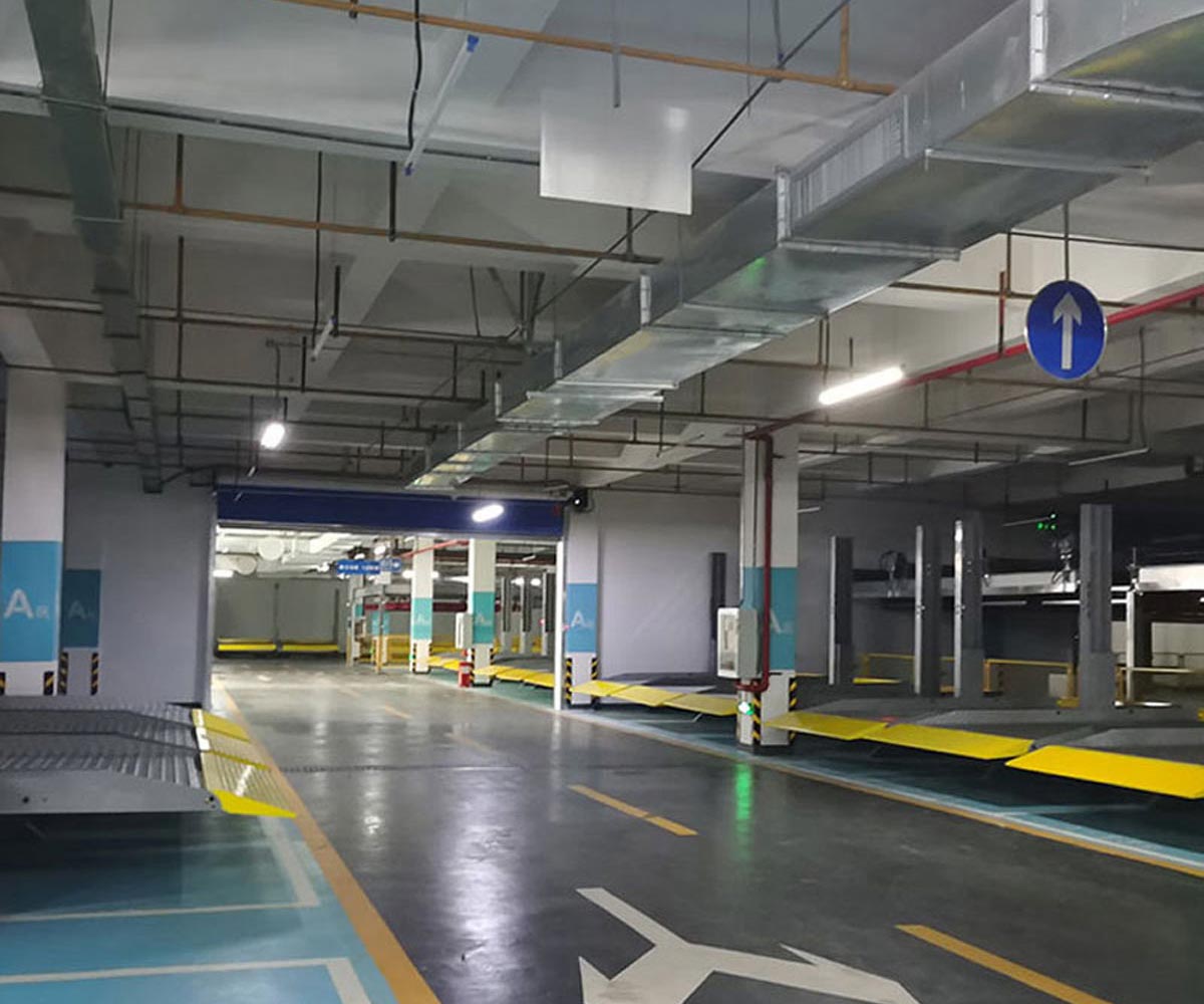 壤塘二層簡易升降類立體停車設備過規劃