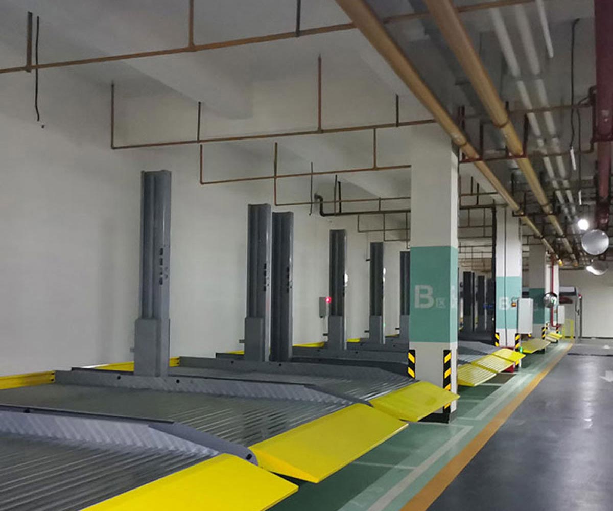 阿克塞四柱式機械立體車庫廠家