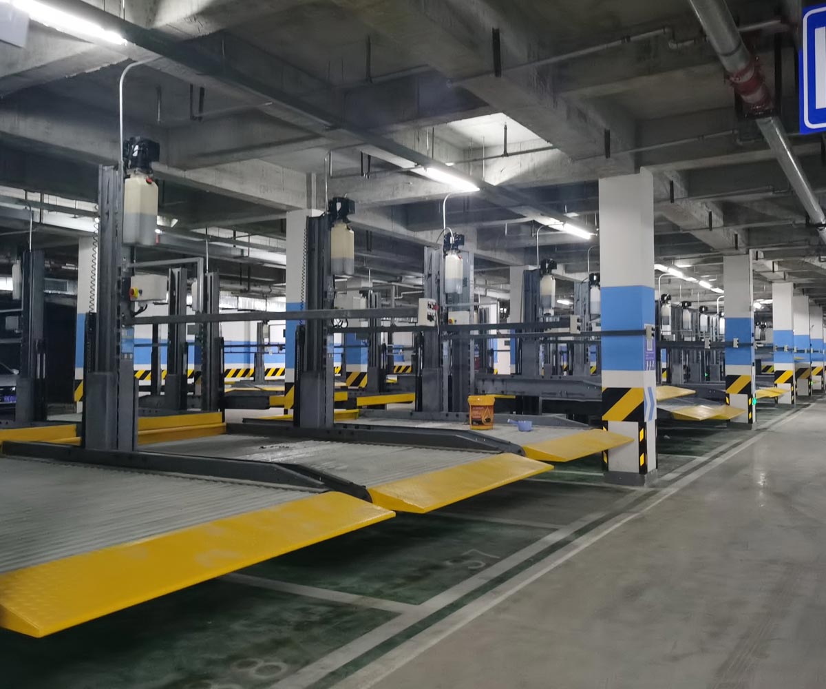 重慶小區(qū)四柱升降式立體車庫