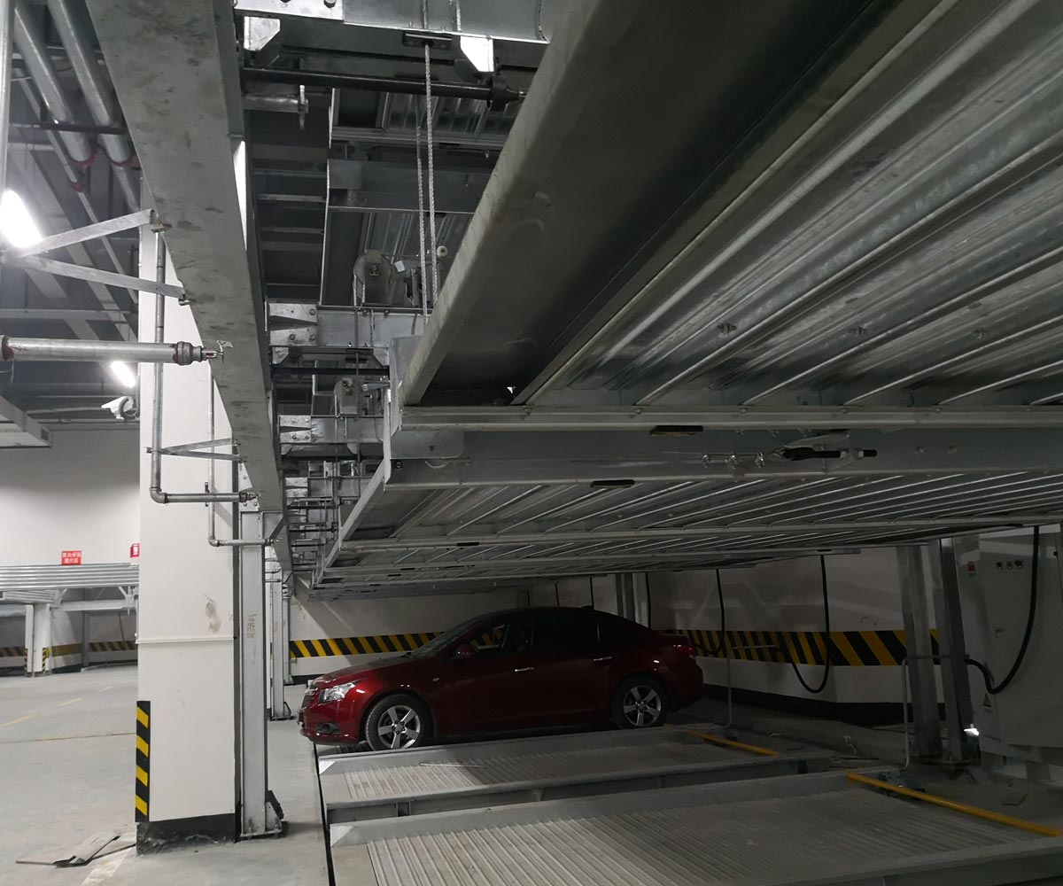 阿克塞PSH3三層升降橫移機械式立體車庫設備