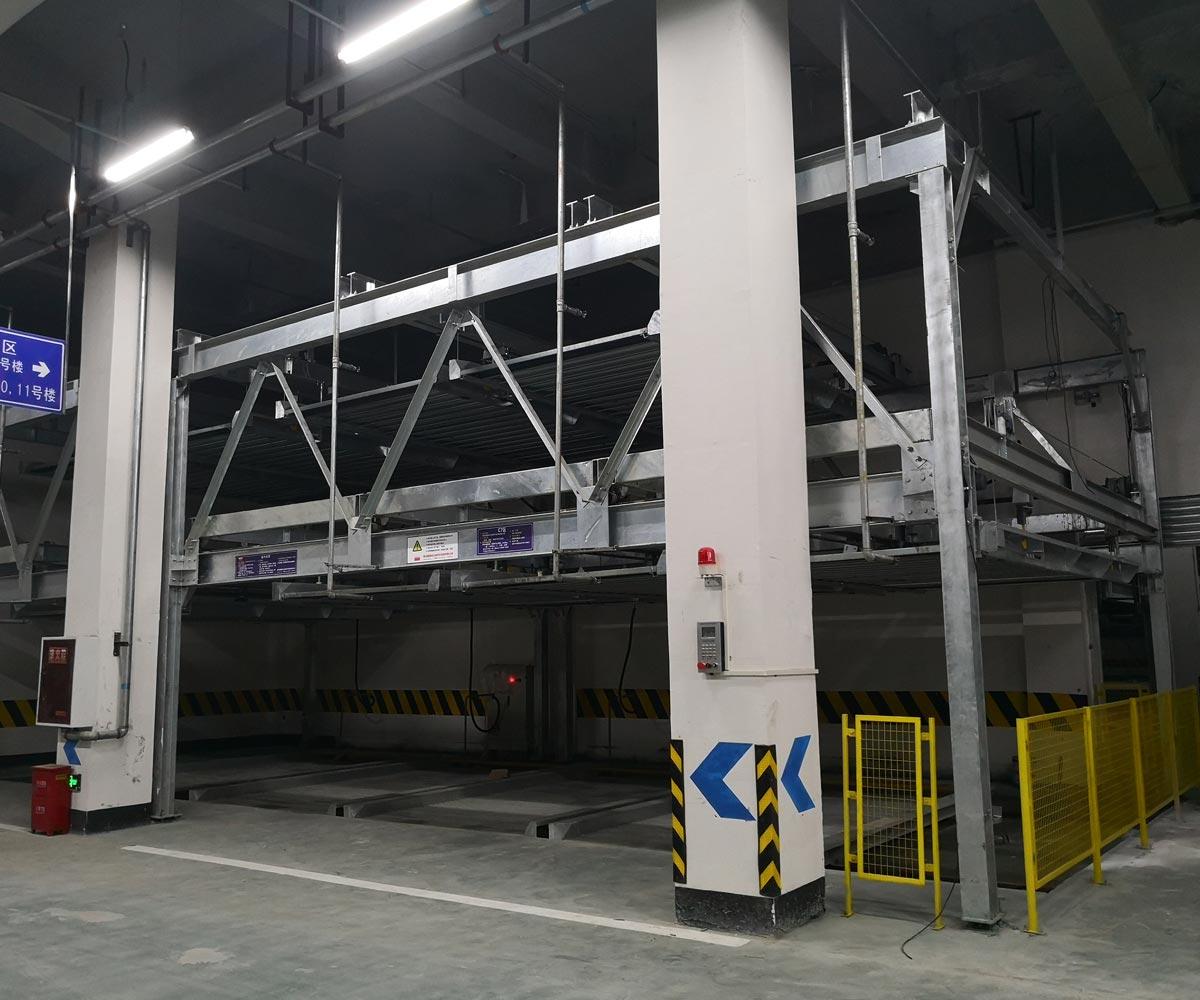 東鄉(xiāng)PSH6六層升降橫移機械式立體車庫設(shè)備