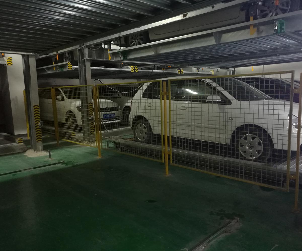 清水二層升降平移停車立體車庫